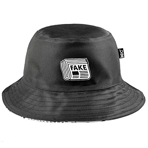 Chapéu Bucket Hat MXC BRASIL Original Fake News Tamanho:Único;Cor:Preto