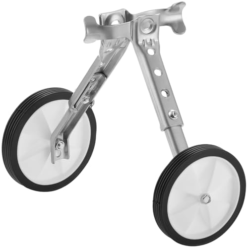 Ruedas de Entrenamiento para Bicicletas de 18, 20, 22 Pulgadas, Construcción Metálica, Soportes Universales Ajustables con Rueda de 5.1 Pulgadas, Fácil Instalación para Equilibrio Trasero miniatura 4