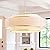 Aiwen 30.71 Inch Large Drum Chandelier, 6-Light 3-Tier Modern Farmhouse Pendant Light with White Fabric Shade, Dimmable Ceiling Fixture for Dining Room, Living Room, Entryway