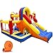 Ballsea Hüpfburg mit Gebläse, verarbeitet - dickere Säulen, und Außenbereich XXL-Kinderspielplatz mit Rutsche, Trampolin, Sicherheitsnetz, EN71 Zertifiziert, für 3-8 Jahre, 371 * 351 * 190CM