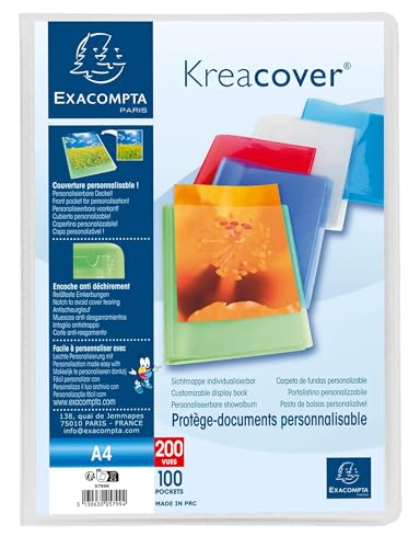 Protège-documents haut de gamme Kreacover Chromaline avec couverture semi-rigide