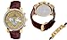 Joshua and Sons Men's Dazzling Diamond Chronograph Watch - Crystal Face Featuring Pearlescent Subdials with Genuine Diamonds On Bezel on Alligator Embossed Leather- JS-28-03