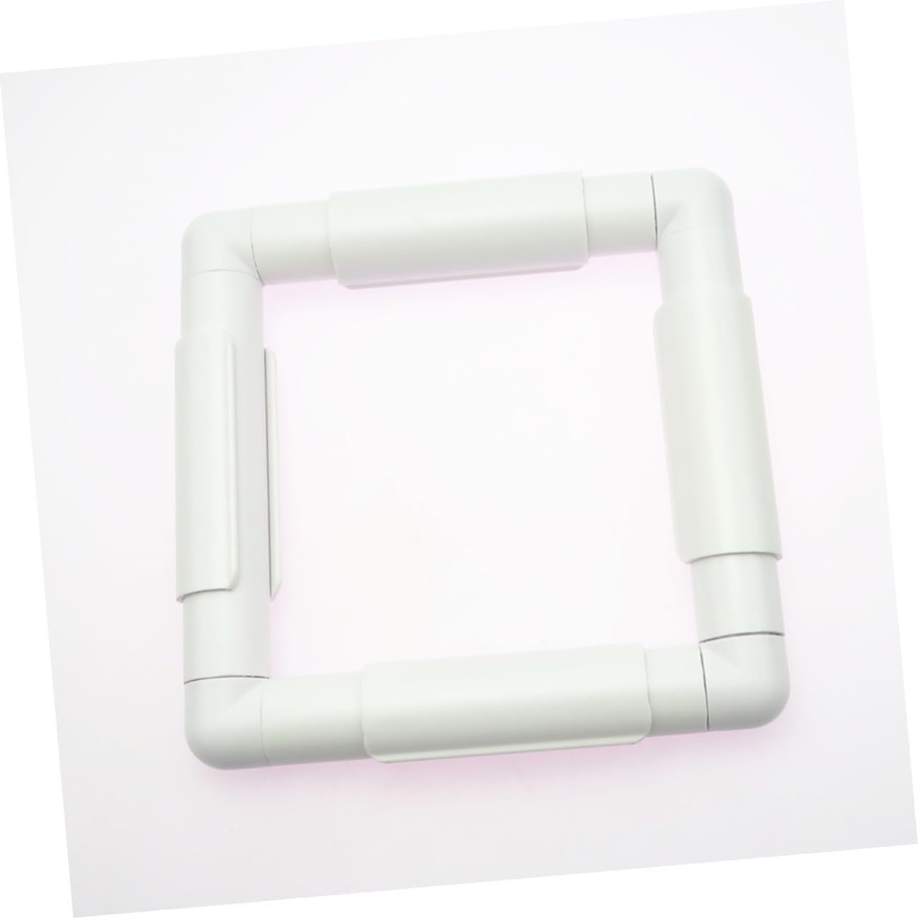 White Clip Embroidery Frame for Embroidery and Quilting Plastic