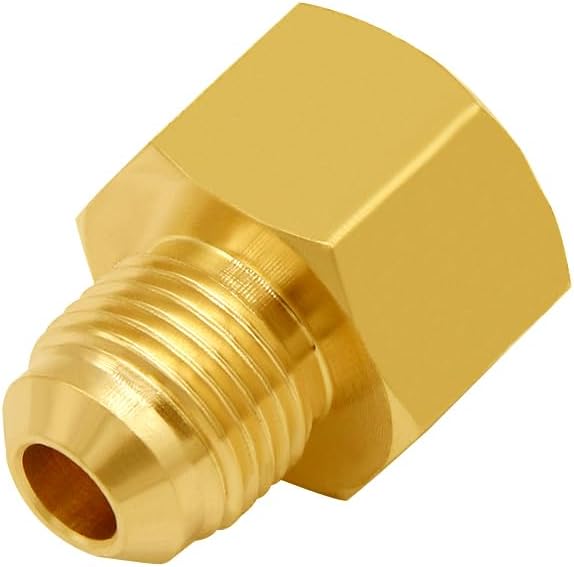 ~ Brass Flare Tube Fitting Coupling Gas Adapter 1/2" Female x 3/8" Male Flare Pipe Connector(3/8" Flare Female x 1/4" Flare Male)
