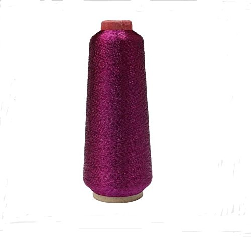 Image of Sparkle Metallic Threads Machine Embroidery - 5000 Yards per roll (Rose red Color)
