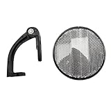 Pyramid Sunlite Round Front (White) Bicycle Reflector with Bracket