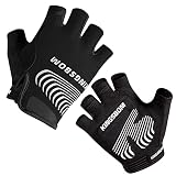 KINGSBOM Cycling Gloves, Shock-Absorbing Bike Gloves with Light Silicone Gel Pad, Breathable and Ant