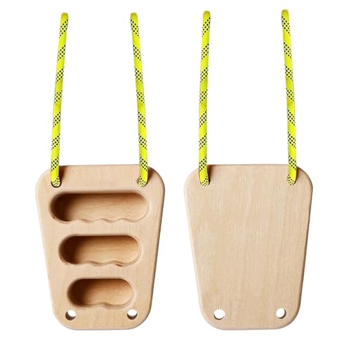 Klettertrainer Fingerboard | 2-Fach Kletter-Trainingsset - Holz-Trainingsset Zur Fingerstärkung Für Kletterer Fitness Zuhause Training Outdoor Männer Und Frauen