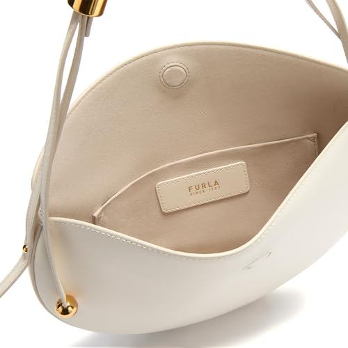 Bolso de hombro Furla de cuero en tono crema Panna ideal para complementar tu estilo elegante 2