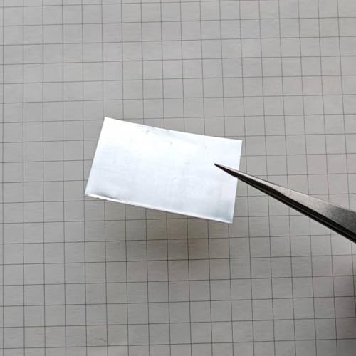 Hoja de metal de platino, 0,1 mm x 5 mm x 10 mm, Pt = 99,95% for aplicaciones electroquímicas,(0.1mmx20mmx30mm)