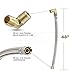 Everflow Supplies 27748PR-NL Premium Braided Stainless Steel Premium Dishwasher Connector Hose with PVC Inner Tube, 3/8