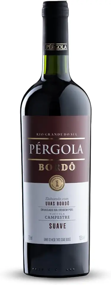 VINHO TINTO SUAVE BORDO PERGOLA 750 ML