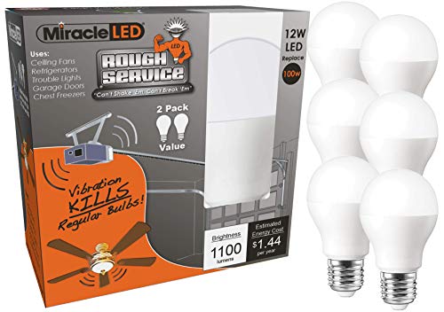 Holiday Deals ๐ Miracle LED 602670 Rough Service Long Life Harsh-Environment Bulb, Replaces 100W, 6-Pack, Cool White, 6 Count Holiday Deals ๐ Miracle LED 602670 Rough Service Long Life Harsh-Environment Bulb, Replaces 100W, 6-Pack, Cool White, 6 Count