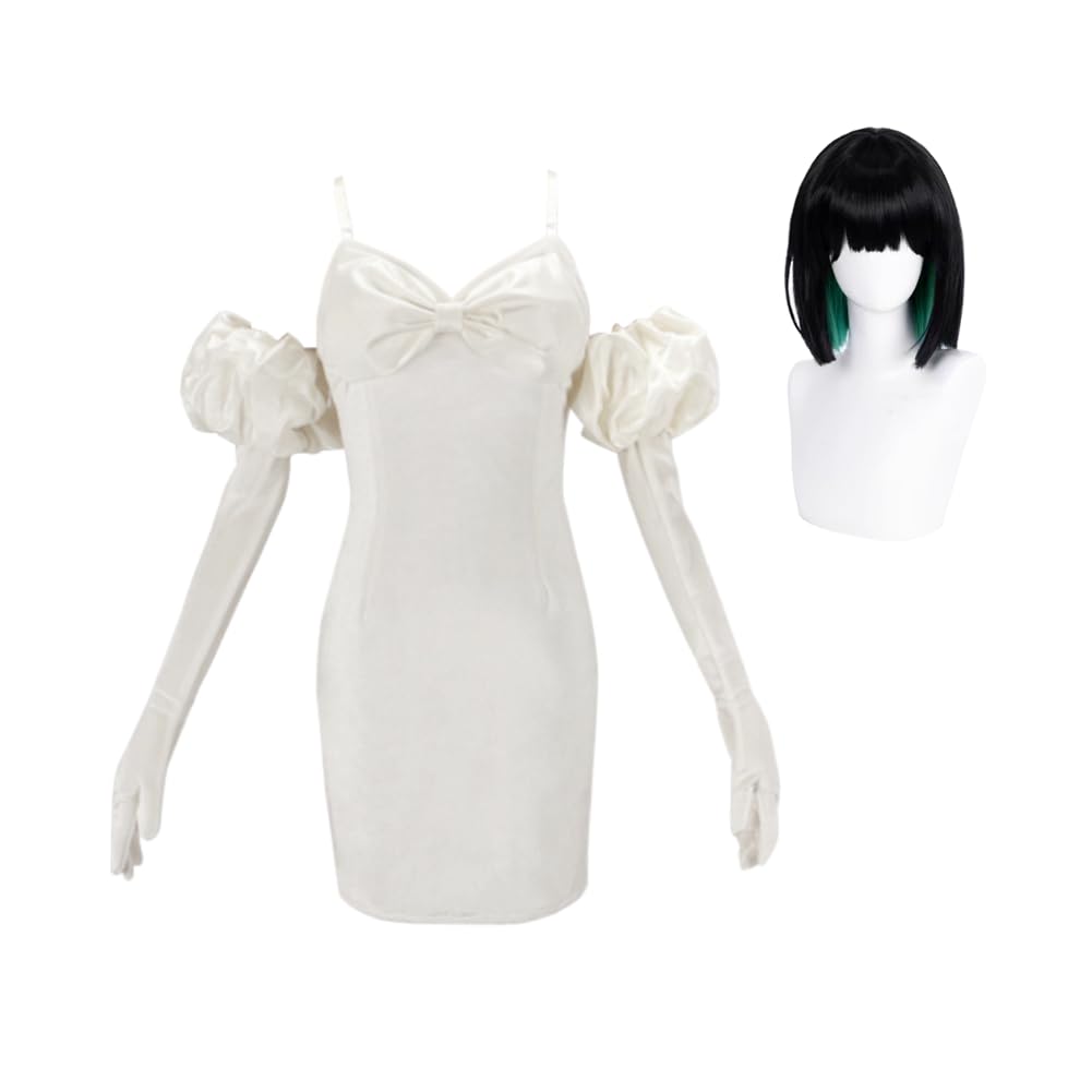 Zhongkaihua Sua Cosplay Costume Anime Role Play White Dress Sua Uniform Suit Full Set Outfit Halloween Carnival Party