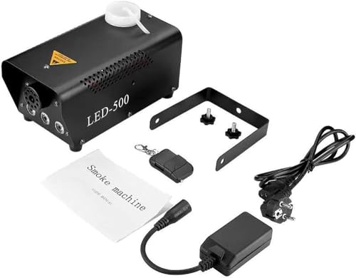 Máquina de humo con luces LED coloridas, 500W, control inalámbrico y cableado, para fiestas y eventos miniatura 6