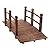 ELEMENT ACE 5ft Garden Wooden Bridge Solid Wood Texture, Sturdy and Durable Carbonized Color 500lbs Load Bearing Easy Assembly Ideal for Gardens, Courtyards, Balconies, and More Burlywood