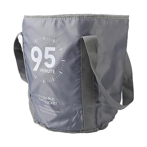 Foot Soaking Tub, Foot Bath Soak Tub for Large Feet Portable Foldable Foot SPA Soaking Tub Collapsible Foot Bath Basin for Home Travel (Gray)