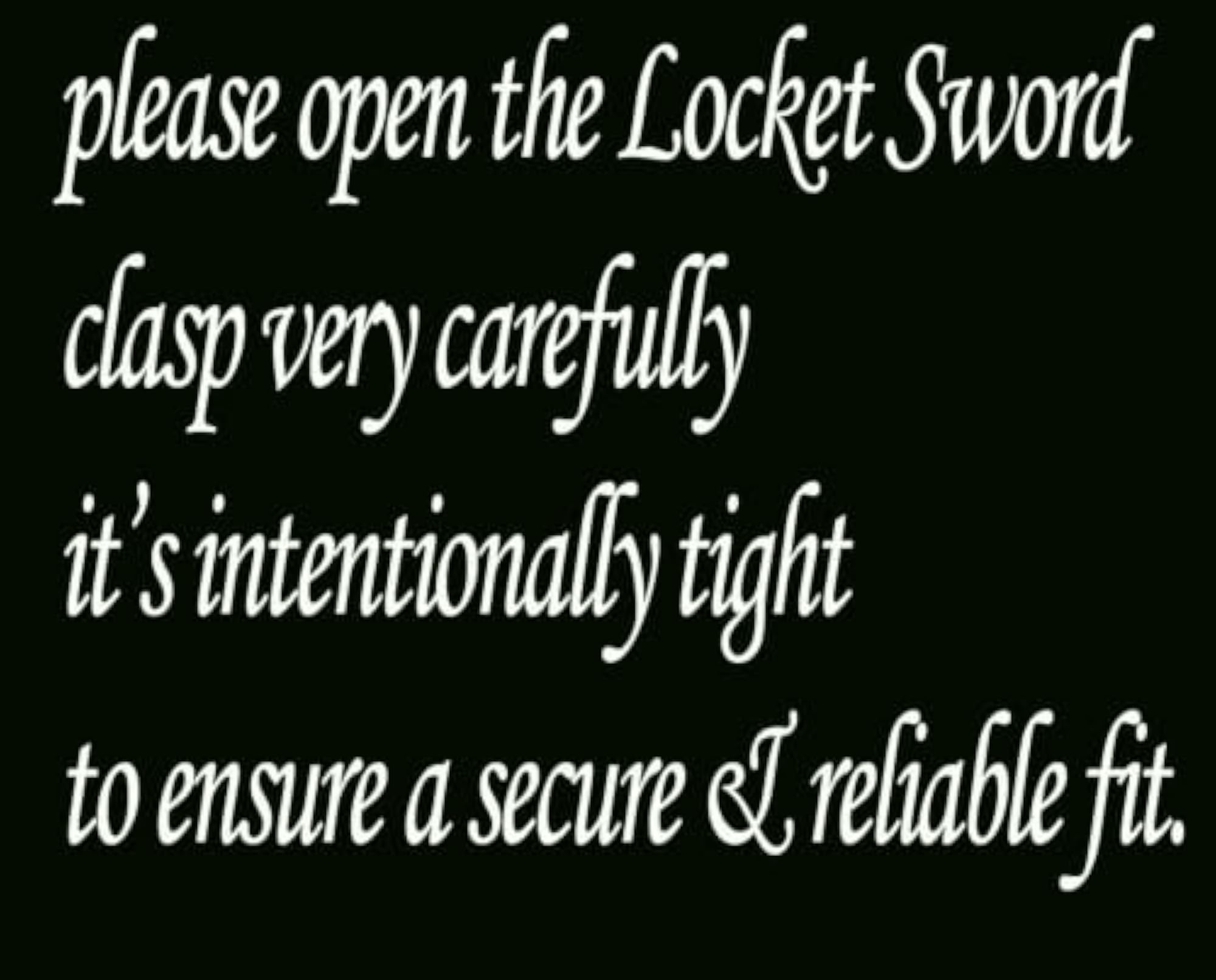 Dagger Sword Pendant Necklace with Arabic Calligraphy