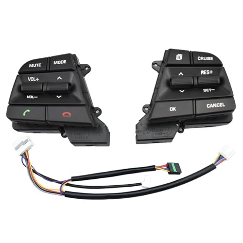 Bouton commande volant voiture multifonction Hyundai Solaris 1.6L commutateur avec câblage L-R