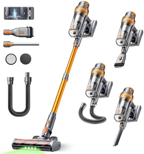 SMOTURE Aspiradora sin Cable 50KPA/600W/65Min, Aspirador Escoba c...