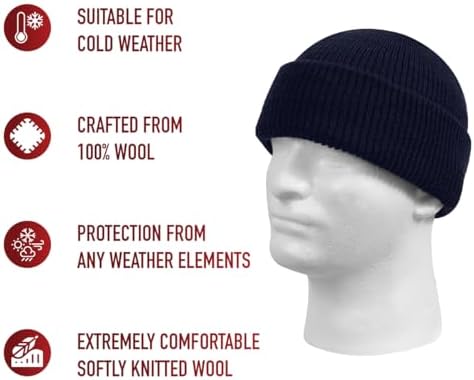 Rothco US Made Wool Watch Cap - All-Weather Protection and Classic Style Beanie