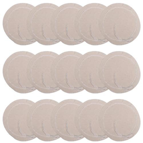 BESPORTBLE Filtros de Repuesto para Cafetera de Sifón de Algodón Beige, 20 Piezas, Filtro de Tela Redondo Reutilizable para Café en Hogar y Cafetería, Accesorios Prácticos para Elaboración