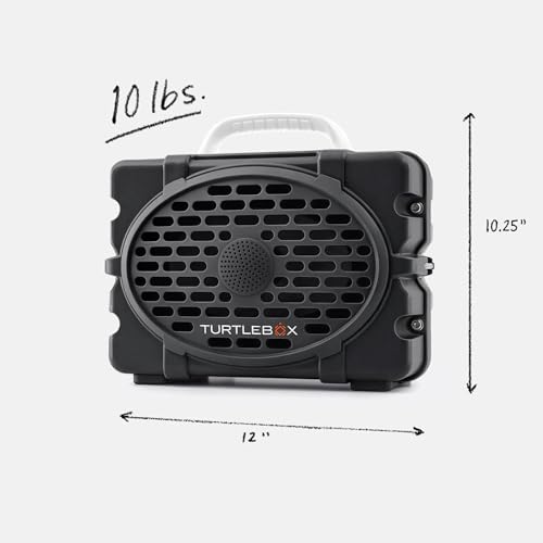 Image of Turtlebox Original Gen 3: Portable Outdoor Bluetooth Speaker - Ultra-Loud (120dB), Waterproof (IP67), Rugged, Impact-Resistant, 3-Day Battery | Party Mode: Unlimited Pairing Stereo, Gray /White