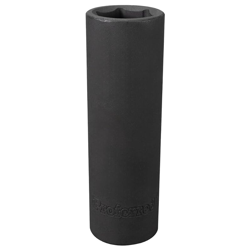 Soquete de impacto 1/2" (12,7 mm) SAE, sextavado de 6 pontos, profundo 11/16" (17,5 mm) Proferred S32122