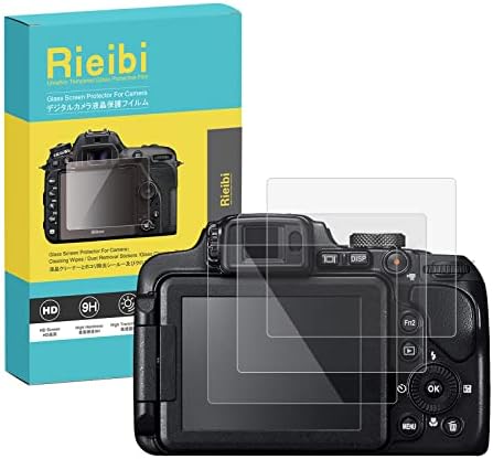 (3 Packs) Rieibi Screen Protector for Nikon Z5 Z6 Z7 Z9 Z6 II Z7 II Digital Camera, 0.33mm 9H Hardness Tempered Glass Film for Nikon Z 5 Z 6 Z 7 Z 9/Z 7II Z 6II Anti-Fingerprint Anti-Scratch