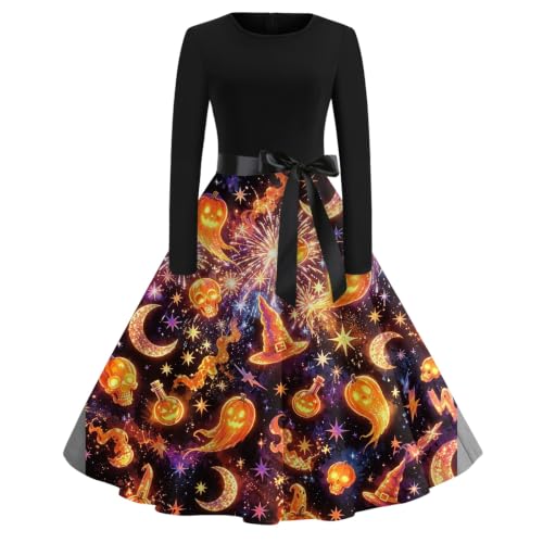 Vestido Halloween mujer midi cómodo para evitar disfraces calurosos