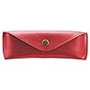Alassio Petit étui à Lunettes en Cuir véritable Rouge 16 x 5,5 x 3 cm