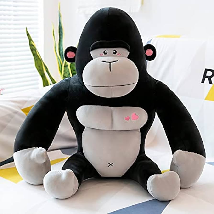 Amazon.co.jp: ゴリラ人形ぬいぐるみブラックキングコング