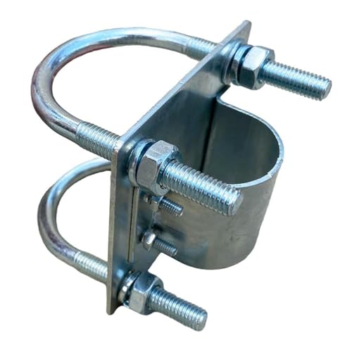 BaotyJie Soporte de Sujeción para Mástil de Antena, Adaptador de Montaje en Poste, Base de Montaje para Poste de Techo, Abrazadera para Poste Doméstico, Clip D