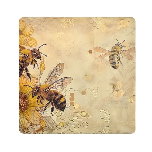 ODAWA Protective Camera Wrap Vintage Bees Gold Self Adhesive Cloths 13.8