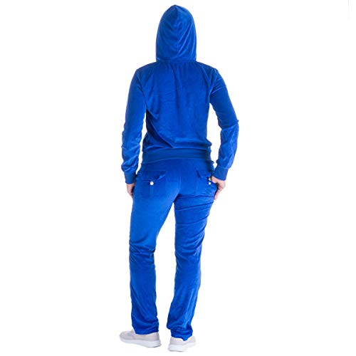 Image of Velour Tracksuit Womens 2 Pieces Joggers Outfits Jogging Sweatsuits Set Soft Sports Sweat Suits Pants