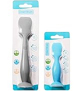 JR Baby Diaper Cream Spatula, 2 Pack Baby Diaper Brush with Humanized Handle and Suction Cup, Bab...