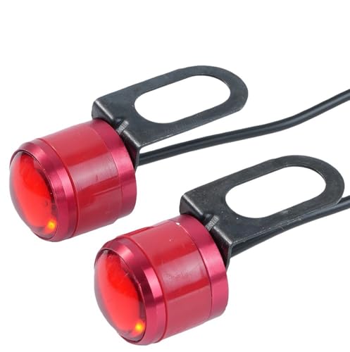 Luz estroboscópica roja trasera de 12V con alta visibilidad antiniebla para motocicleta 1