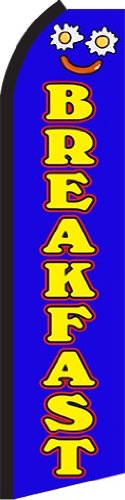 Breakfast Standard Size Swooper Feather Flag Sign