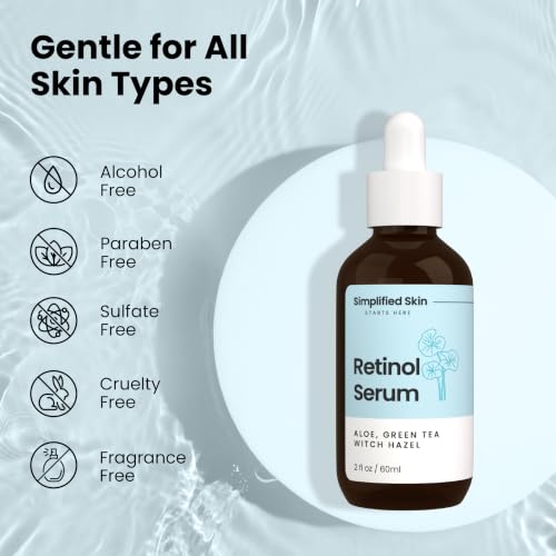 Image of 2.5% Retinol Serum for Face with Hyaluronic Acid - High Strength Anti-Aging Serum for Fine Lines, Wrinkles & Acne Marks - 2 Fl Oz