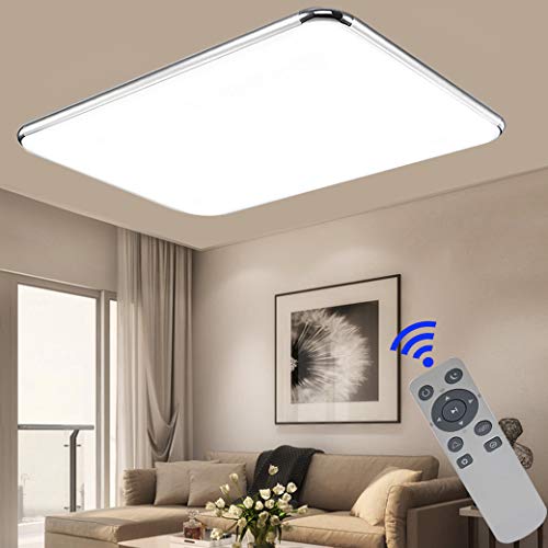 Preisvergleich Produktbild CASNIK LED Deckenleuchte 72W Modern Dimmbar Deckenlampe Ultraslim Schlafzimmer Küche Flur Wohnzimmer Lampe Energie Sparen Licht