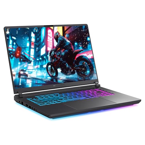 ROG Strix G16 Gaming Laptop, Intel i5-13450HX, 64 GB DDR5 RAM, 2 TB PCIe SSD, 16" FHD+ (1920x1200) Display, Nvidia G-Force RTX 5050, 4-Zone RGB Keyboard, W11 Home, Eclipse Gray - Notebook - Immagine 5