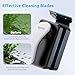 SEAOURA Magnetic Aquarium Glass Cleaner，Algae Scraper for Aquarium Fish Tank， Fish Tank Algae Clean Brush Dual-Sided Side Floating Aquarium Magnetic Brush (M)