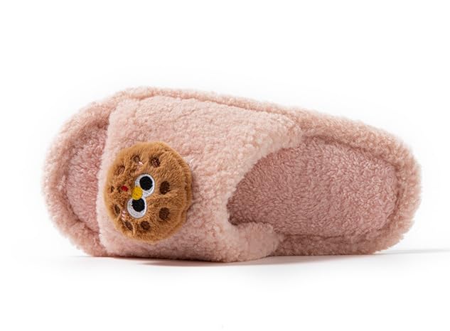 Niction Slippers for Women Cozy Slip on Open Toe Bedroom Slippers Furry Fleece Lined Ladies Comfy Memory Foam Home Shoes2