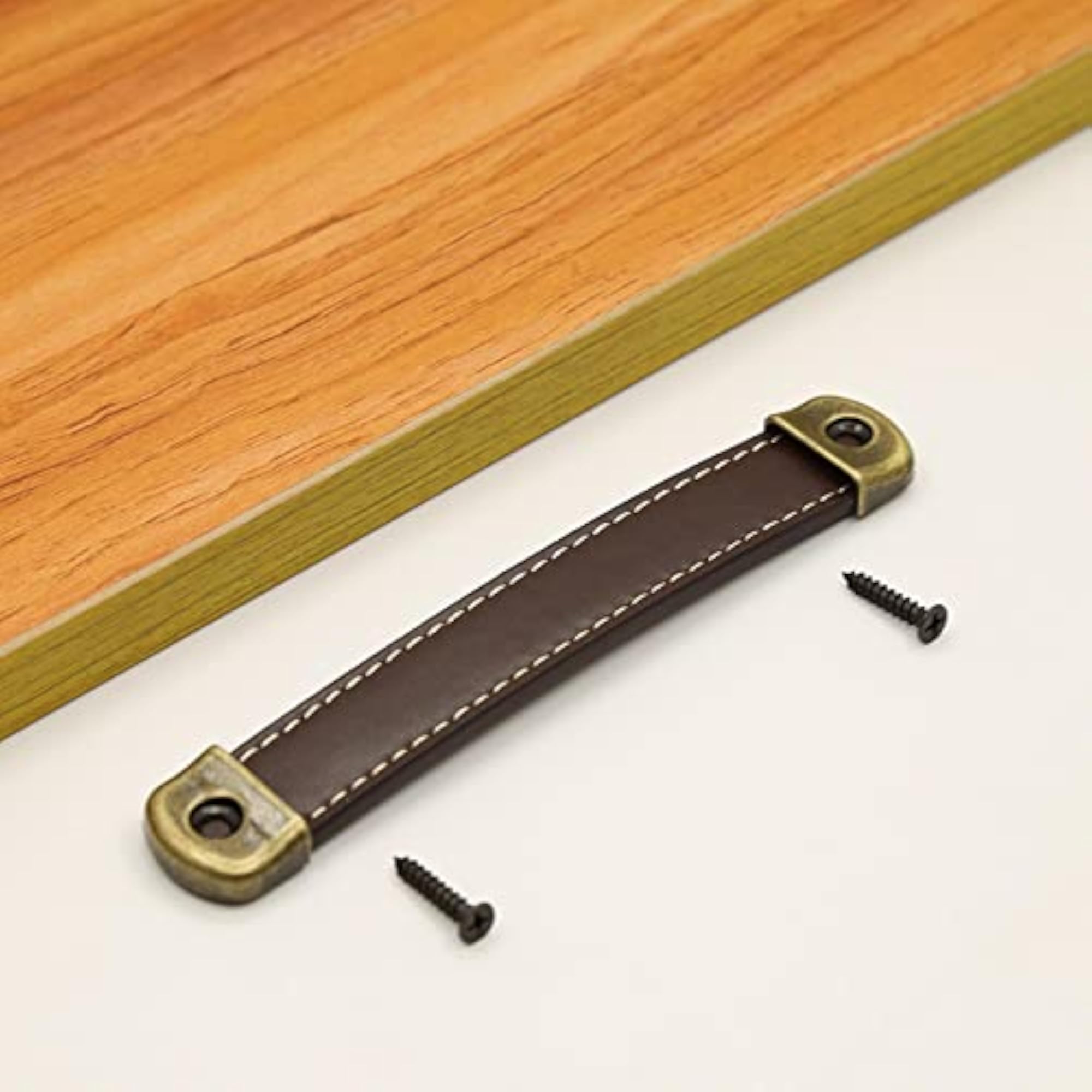 PU Leather Luggage Handle Replacement, Khaki Brown