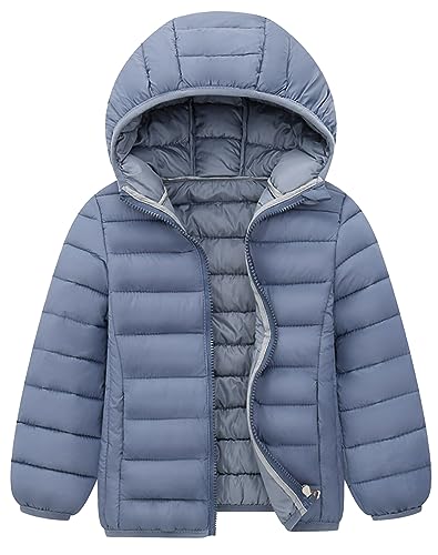 SEAUR Boys Girls Hooded Winter Puffer Jackets Lightweight Windproof Down Coat Warm Quilted Padded Outwear