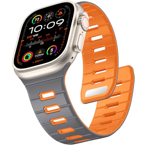 Odbeai ���C�X�|�[�c�o���h Apple Watch Ultra 3 2/Ultra�Ή� �����Y 49mm 46mm 45mm 44mm 42mm ���̓}�O�l�b�g �A�E�g�h�A �\�t�g�V���R���X�g���b�v iWatch�S�V���[�Y11 10 9-1 SE�p 
