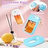 LEISENOR Silicone Case Compatible with Touchland Hand Sanitizer Spray, Protective Case for Power Mist and Glow Mist 1 fl oz (Glitter blue) #3