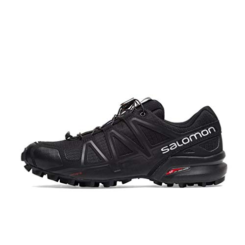Salomon Speedcross 4 Damen Trailrunning-Schuhe, Aggressiver Grip, Präziser Fußhalt, Leichtgewichtiger Schutz, Black, 36
