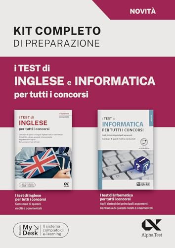  I test di inglese e informatica per tutti i concorsi. Kit completo di preparazione. Ediz. MyDesk. Con Contenuto digitale per download e accesso online