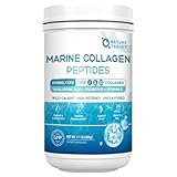 NATURE TARGET Marine Collagen Powder for Women - Multi Collagen Peptides with Hyaluronic Acid & Vitamin C for Hair, Skin, Nails & Joints - Wild-Caught Fish & Grass-Fed Bovine, 50 Servings